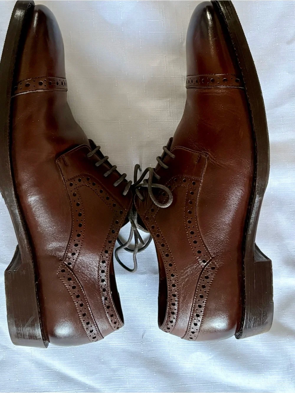 BLKBRD “Stefano” Cap-Toe Brogue Derby Shoes - Size Men’s US9 - Rubber Half Soles